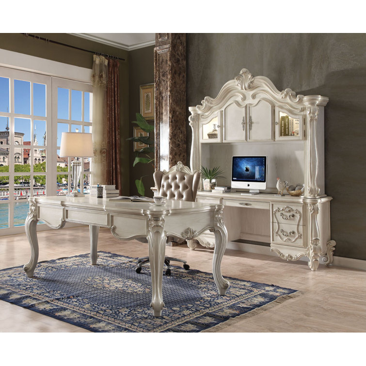 Astoria Grand Malm Solid Wood Executive Desk Wayfair